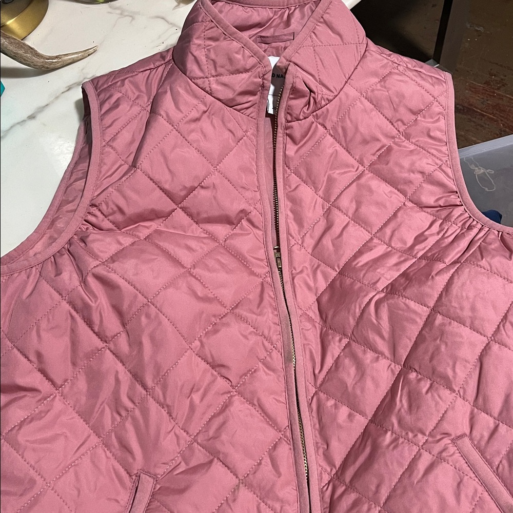 Old Navy Pink Quilted Vest